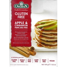 pannenkoeken mix appel en kaneel, Orgran 375 gr. (glutenvrij) 